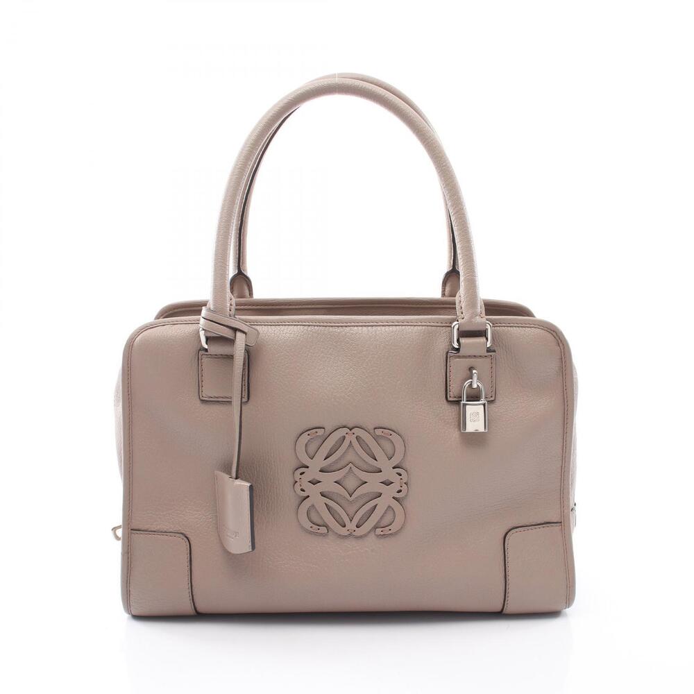 Loewe Amazona Handbag Leather Beige Cream